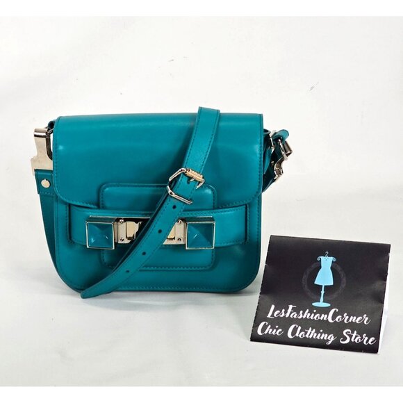 Proenza Schouler Women's Tiny Ps11 Smooth Calf Pall/Lacq Verdena Bag Small 061 - Picture 3 of 15